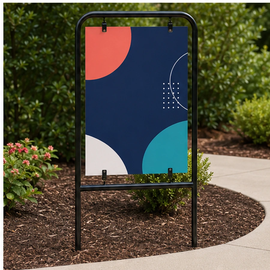 Custom banjo-frame signs example