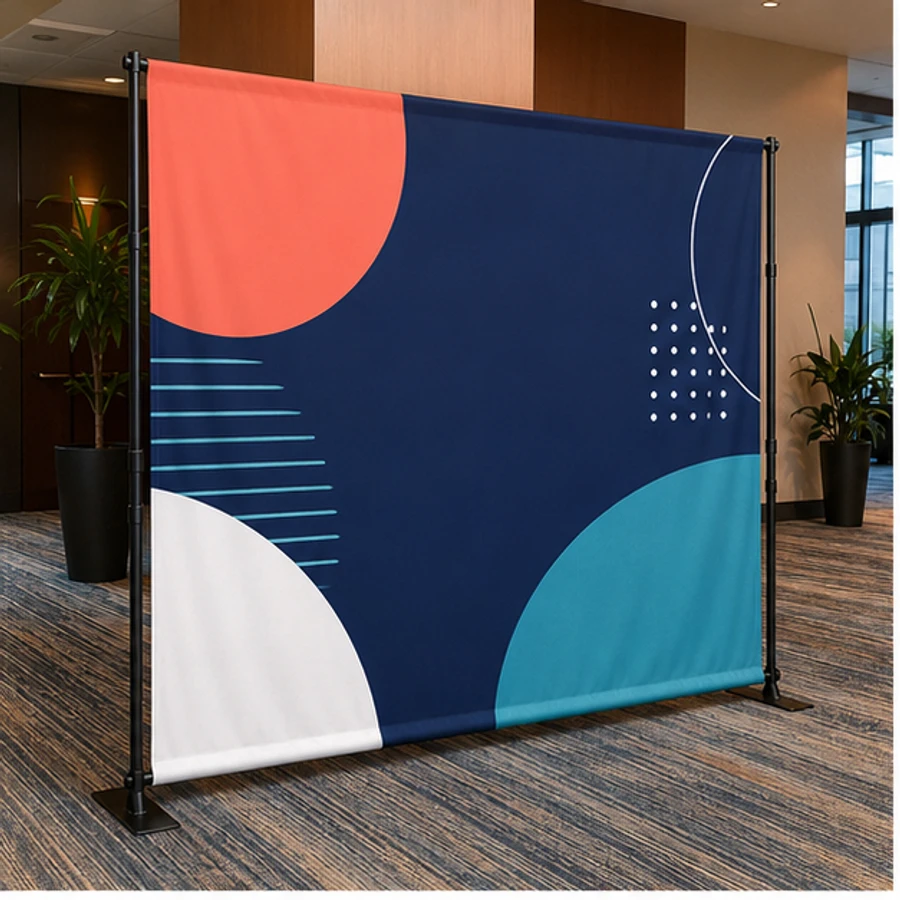 Custom dye-sublimation backdrops example