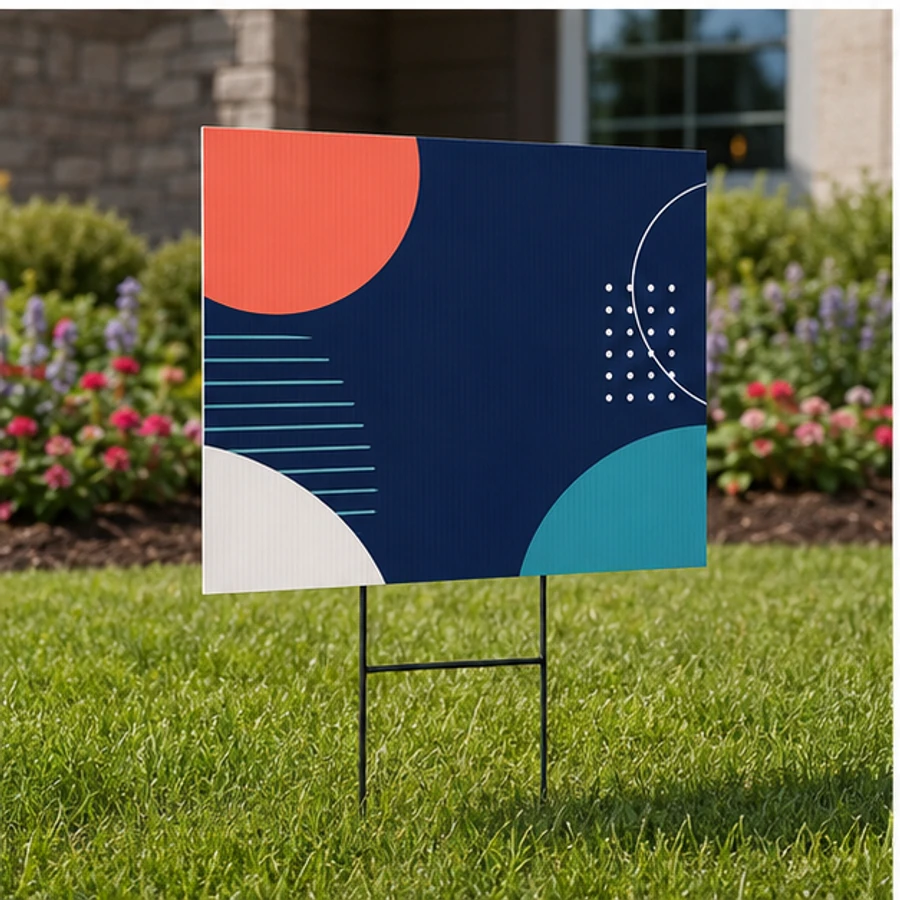 Custom yard signs example